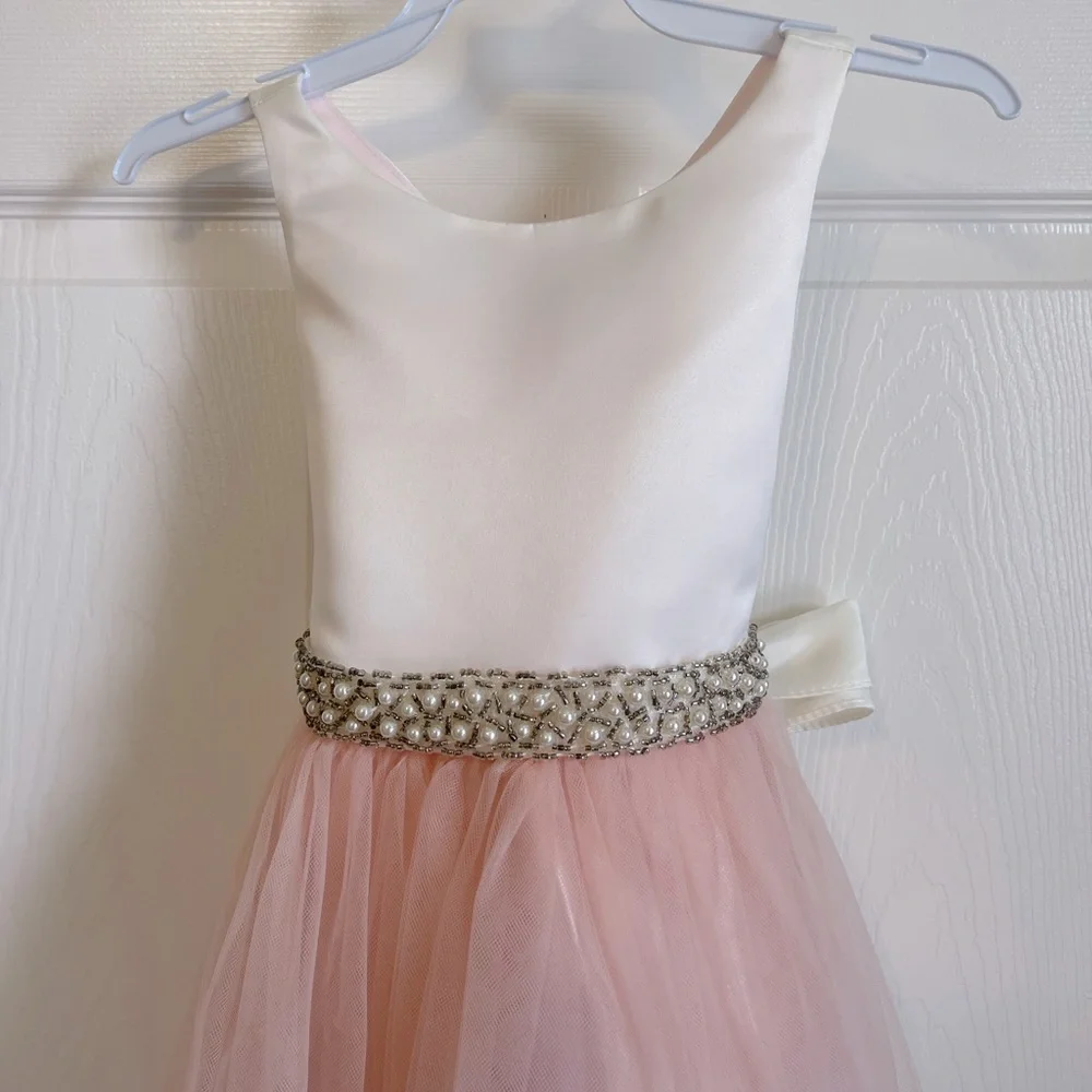 Silk Top Tulle Bottom Dress - Picture 7 of 12